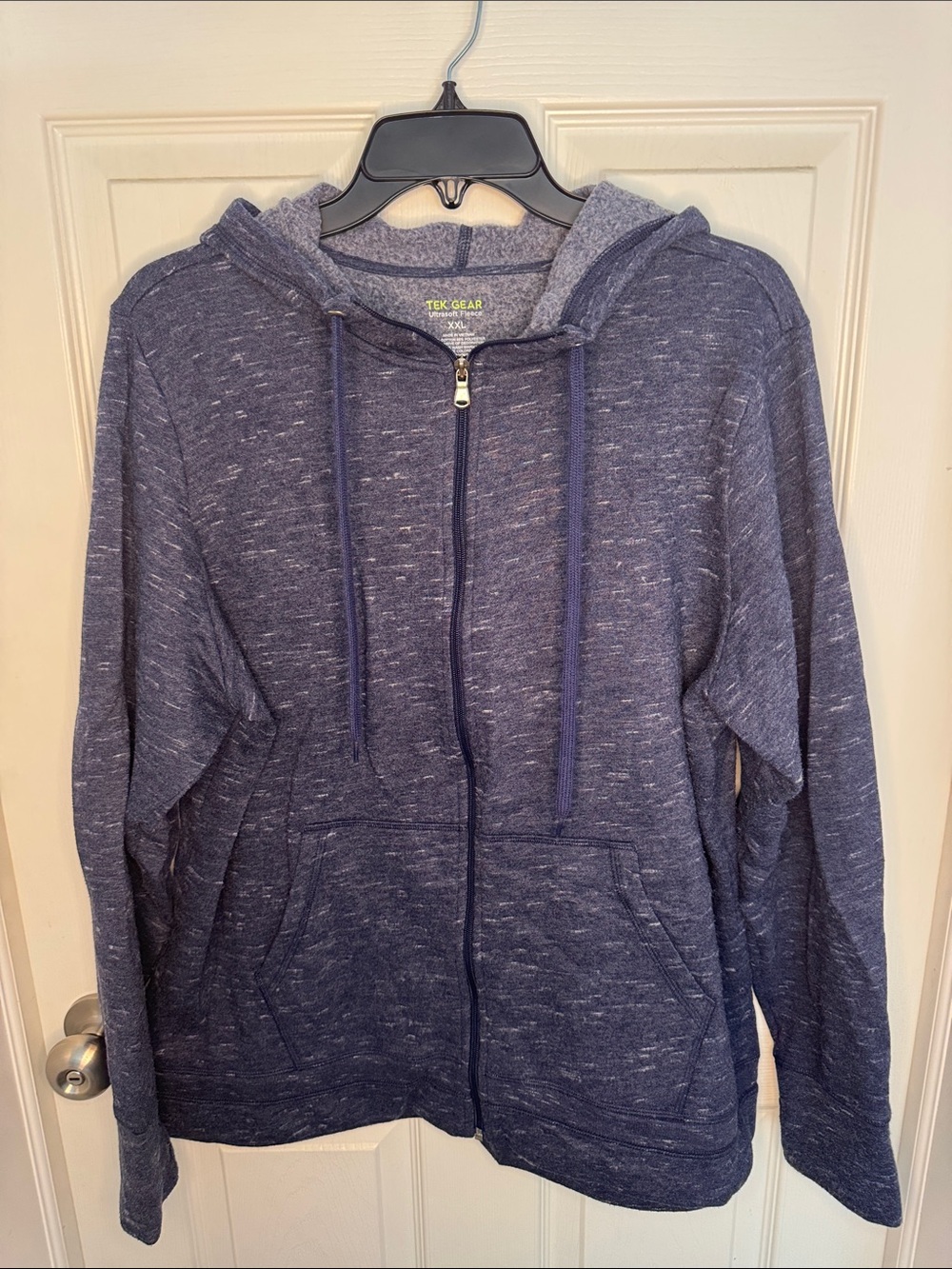 tek gear Woman’s Navy Heather Full-Zip Hoodie
